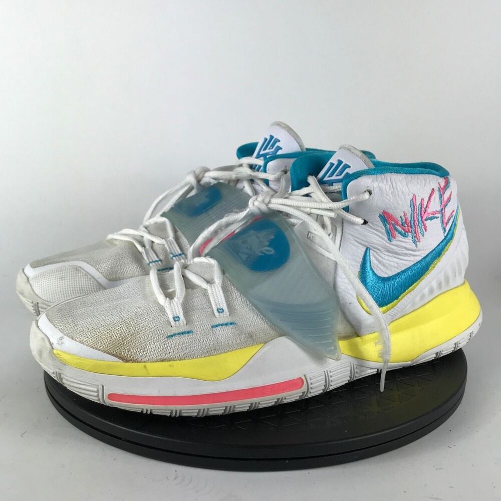 Nike White and Yellow Athletic Shoes